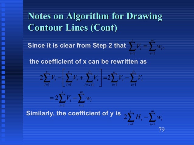 Contour Line Drawing Algorithm : Chapter heragu
