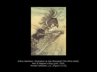 Arthur Rackham. Illustration to Das Rheingold (The Rhine Gold).
Part of Wagner's Ring cycle. 1910.
Private Collection, L/L. [Figure 13.15]
 