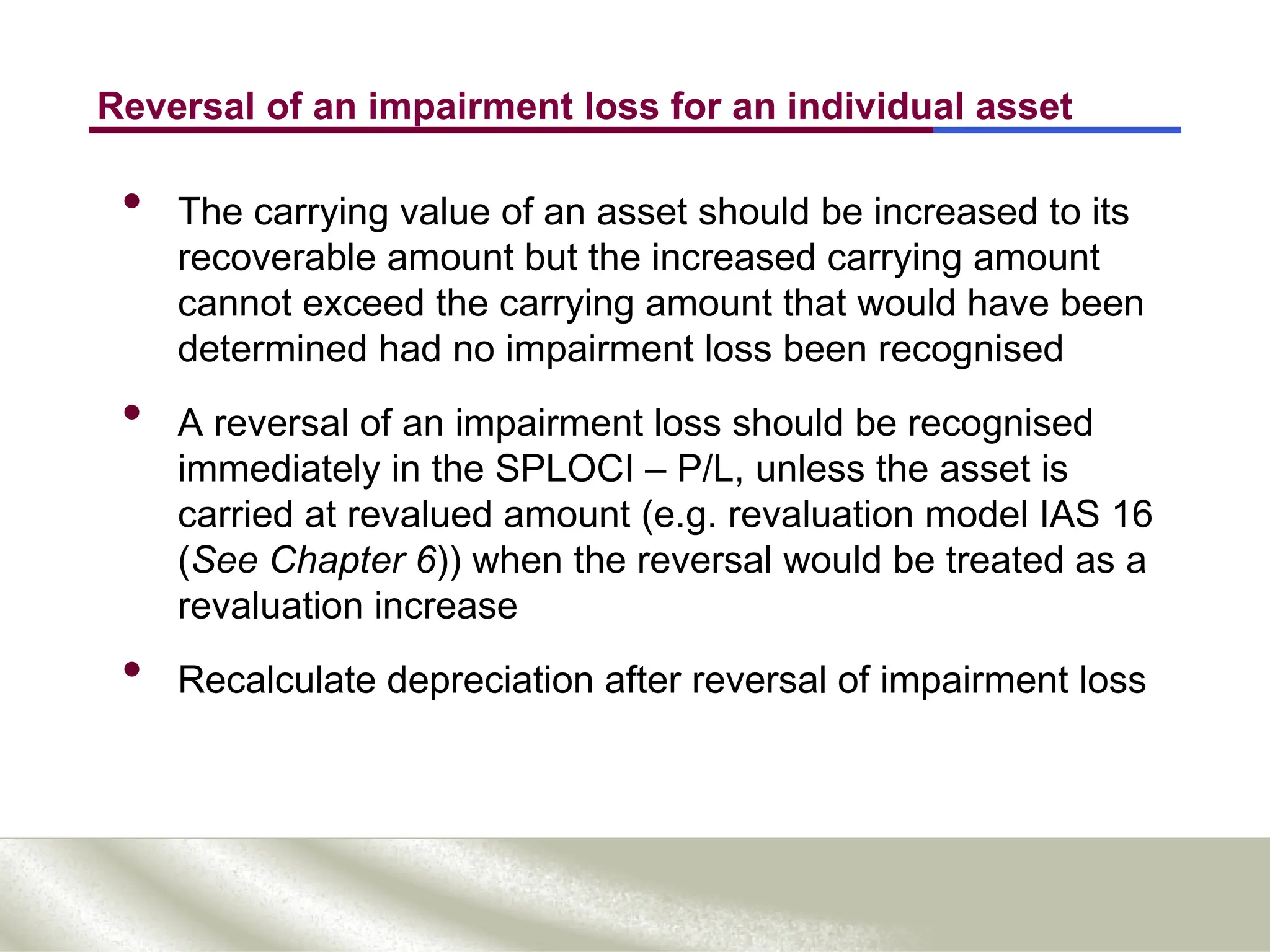 International Accounting Standard (IAS 36 ) Impairment of an Asset | PPT