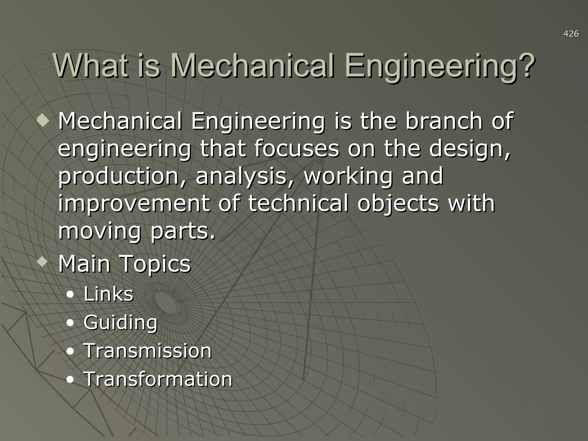 Mechanical engineering | PPT