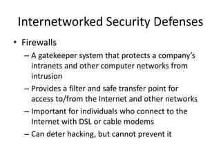 Chapter 13 security and ethical challenges | PPTX