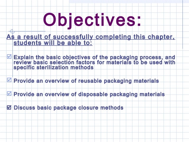 Chapter 13 Sterile Packaging