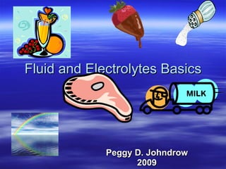 Fluid and Electrolytes Basics Peggy D. Johndrow 2009 