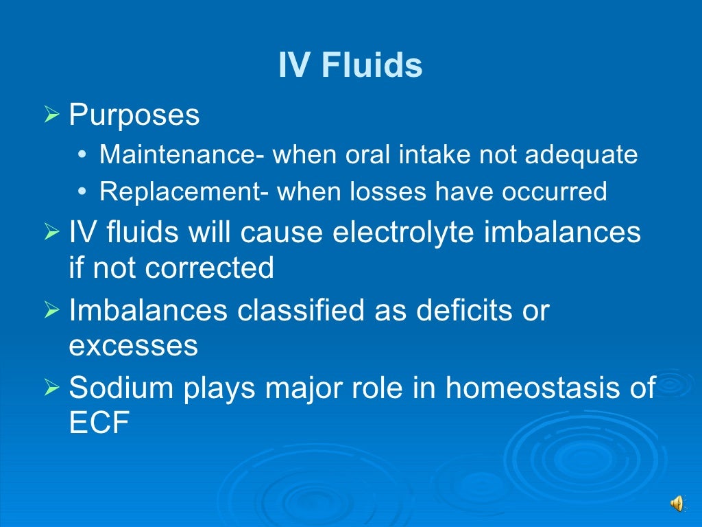 Chapter 13 And 15 Fluid Imbalances