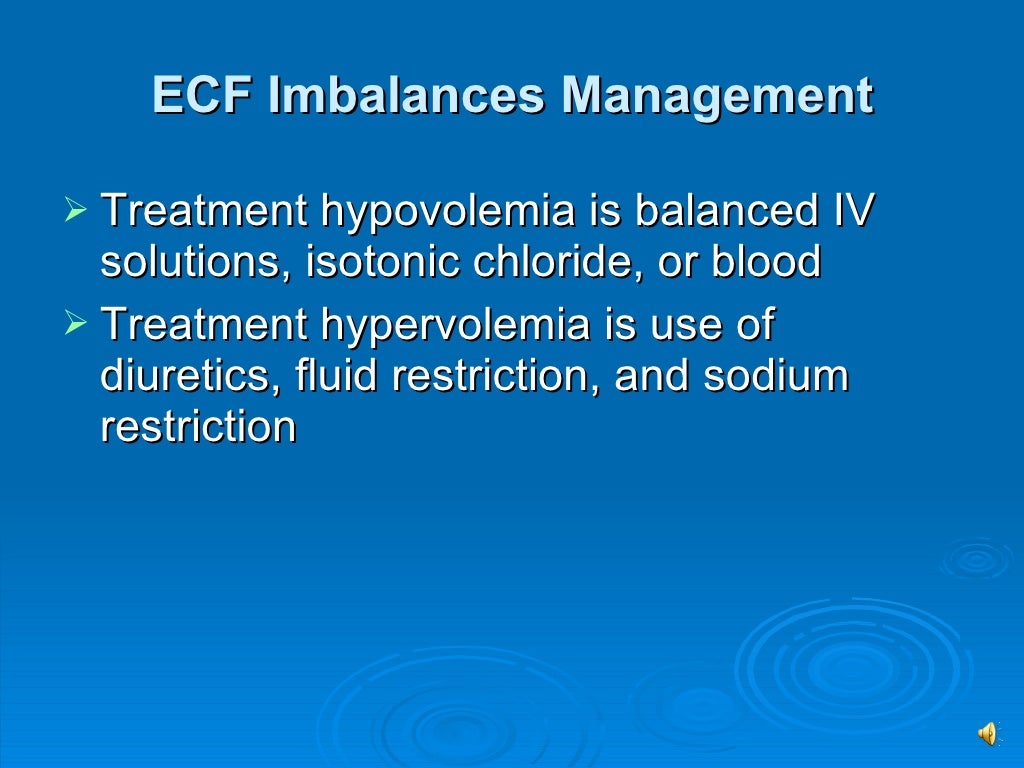 Chapter 13 And 15 Fluid Imbalances