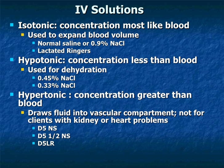 Chapter 13 And 15 Iv Therapy