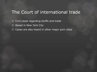 Federal Judges: Selection CriteriaThe President nominates each federal judge and the senate approves them 1251 federal judgesExperience and Background Party Affiliation Political IdeologyRace and GenderSenatorial Courtesy