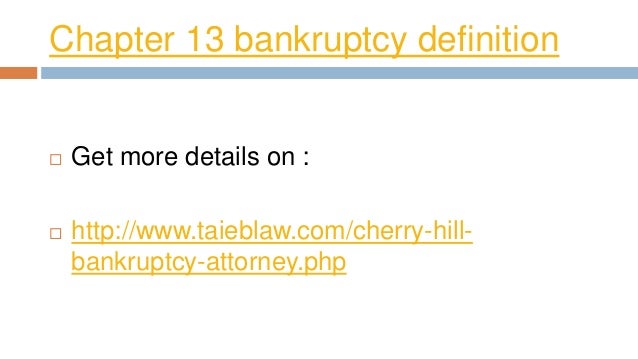 chapter-13-bankruptcy-definition