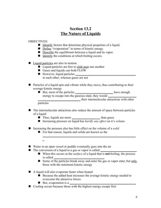 Chemistry - Chp 13 - States of Matter - Notes | DOC
