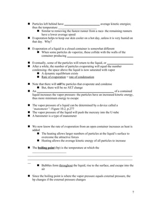 Chemistry - Chp 13 - States of Matter - Notes | DOC