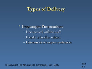 Chapter 13 delivering the pres | PPT