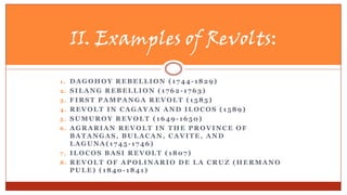 Chapter 13 filipino revolts against spain | PPT
