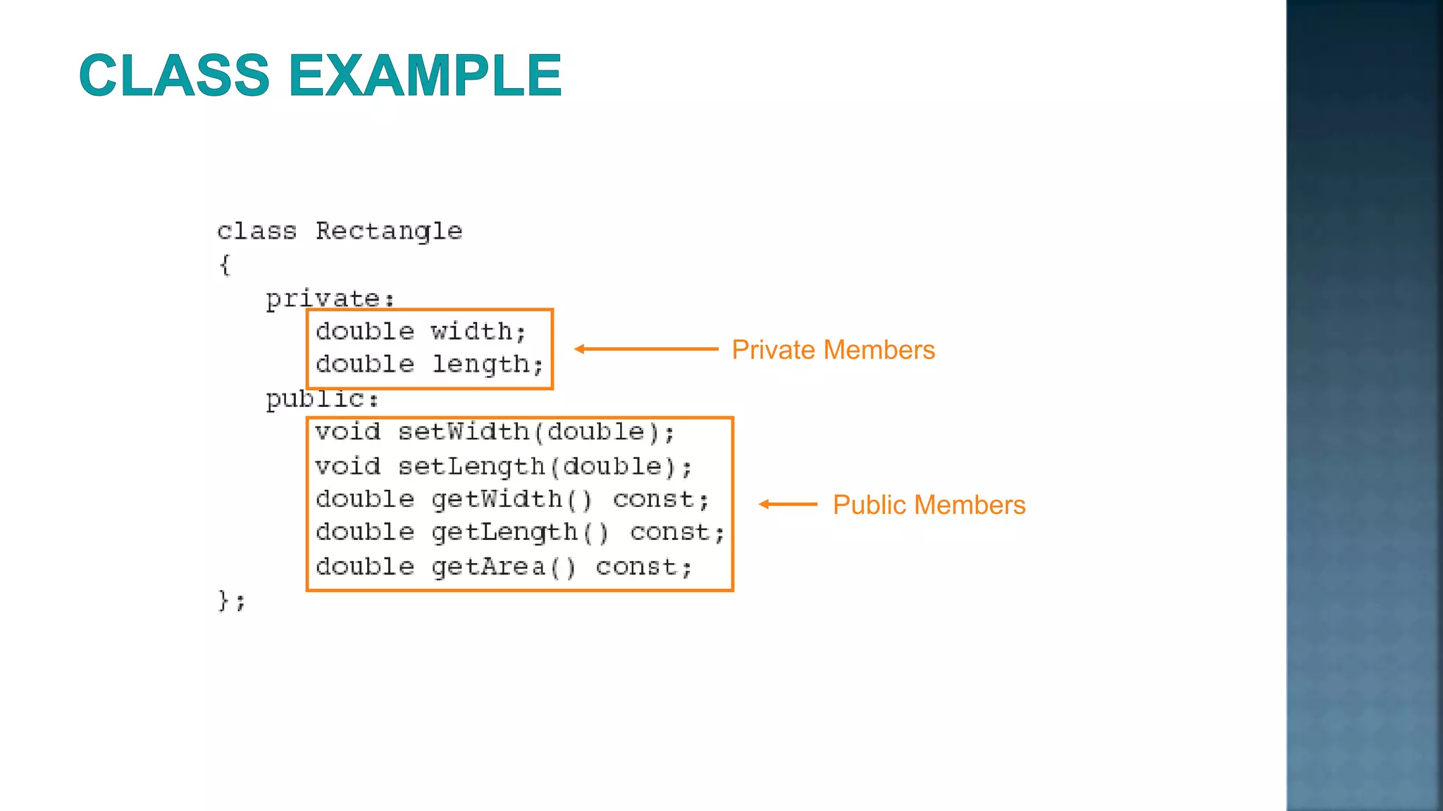 Private Members Public Members 