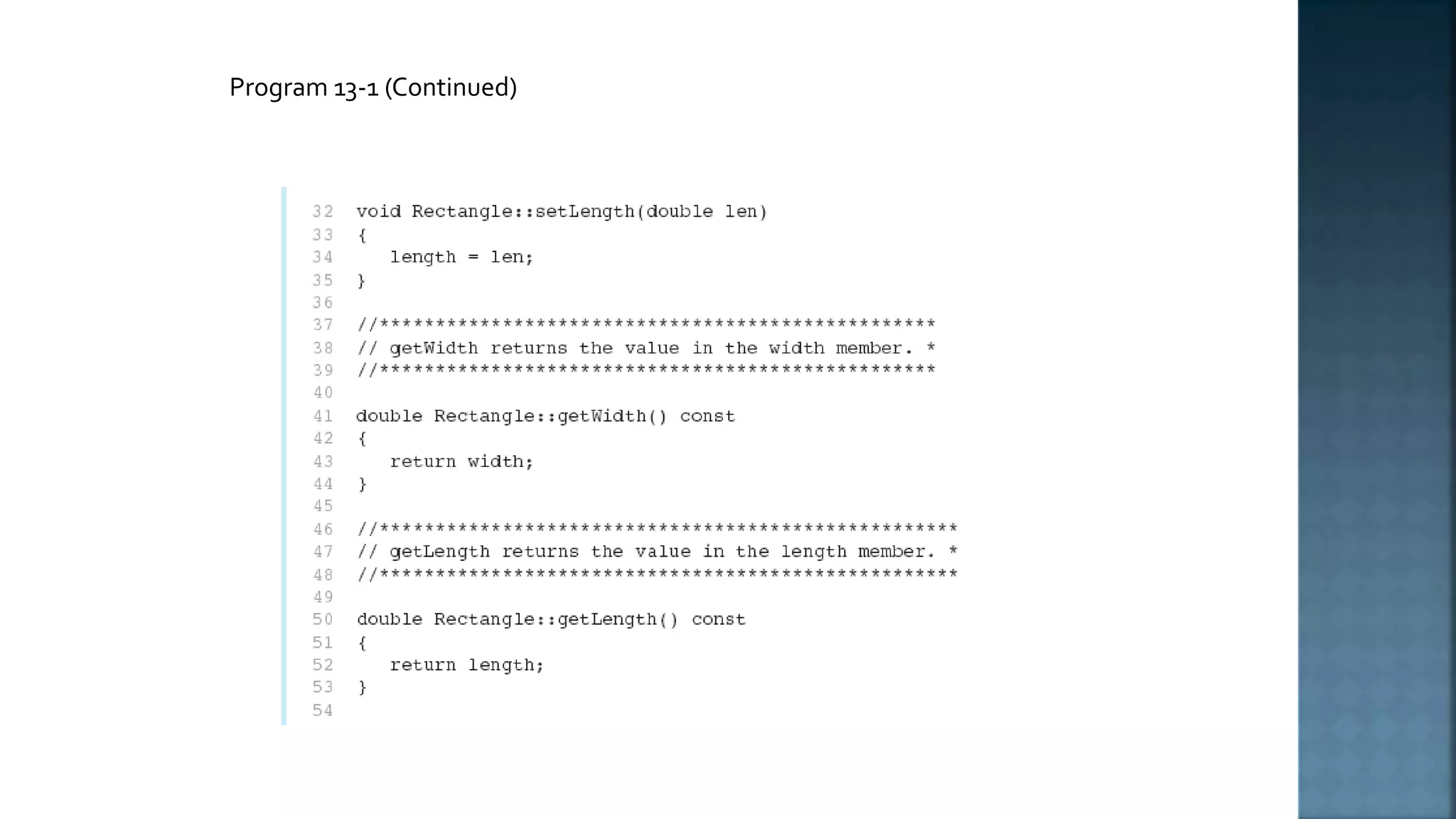 Program 13-1 (Continued) 