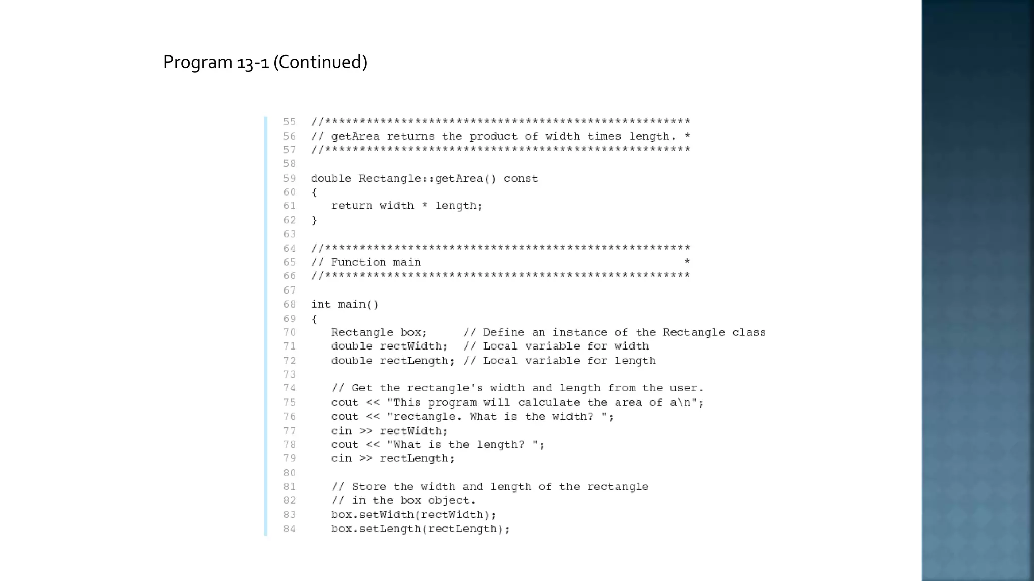 Program 13-1 (Continued) 
