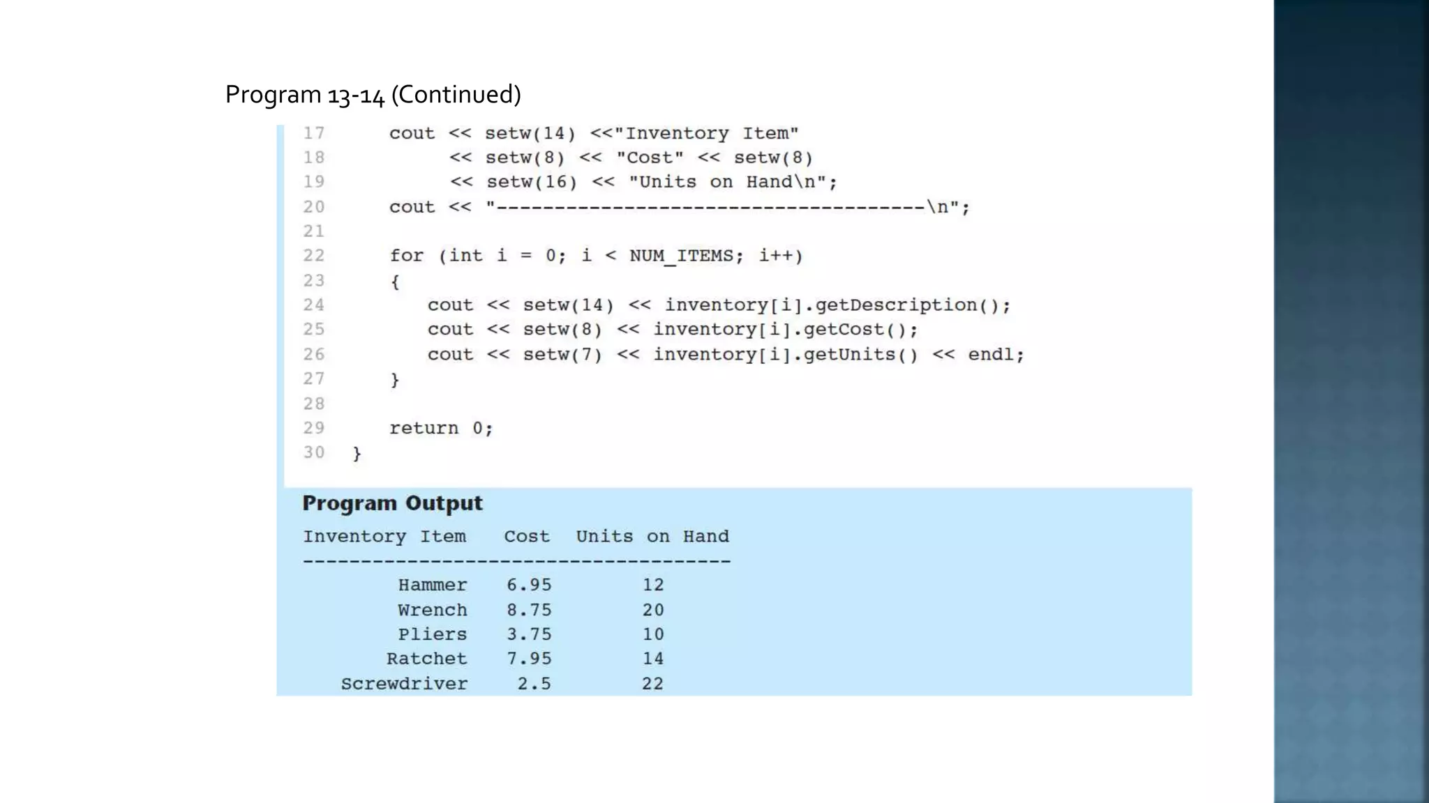 Program 13-14 (Continued) 