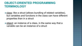 Chapter 13 introduction to classes | PPTX