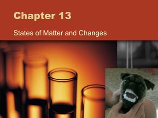 Chapter 13 
States of Matter and Changes 
 