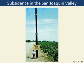 Subsidence in the San Joaquin Valley




                                  Fig. 13-11, p. 327
 