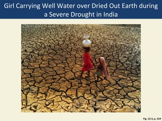 Girl Carrying Well Water over Dried Out Earth during
              a Severe Drought in India




                                               Fig. 13-3, p. 319
 