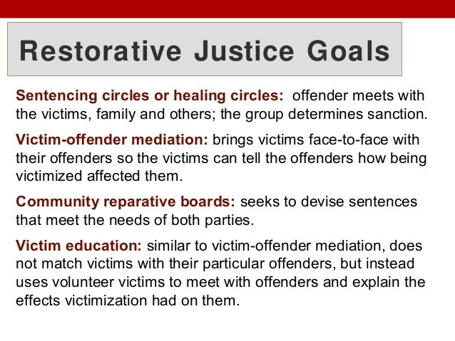 Goals of corrections retribution