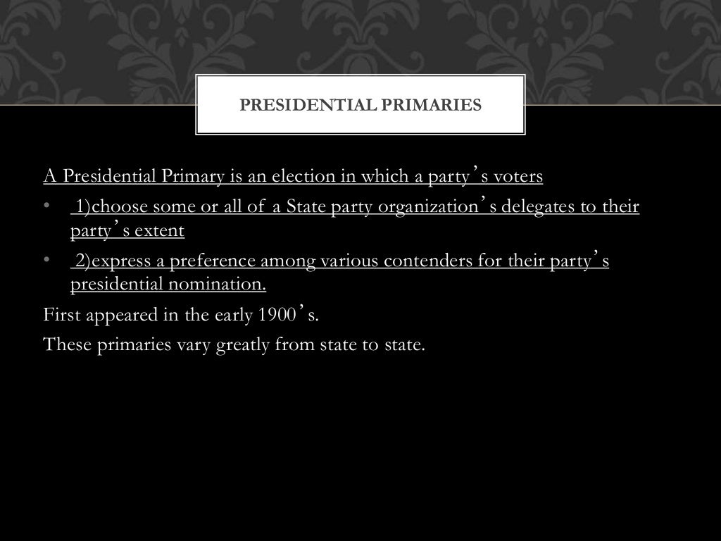 Chapter 13 presidency