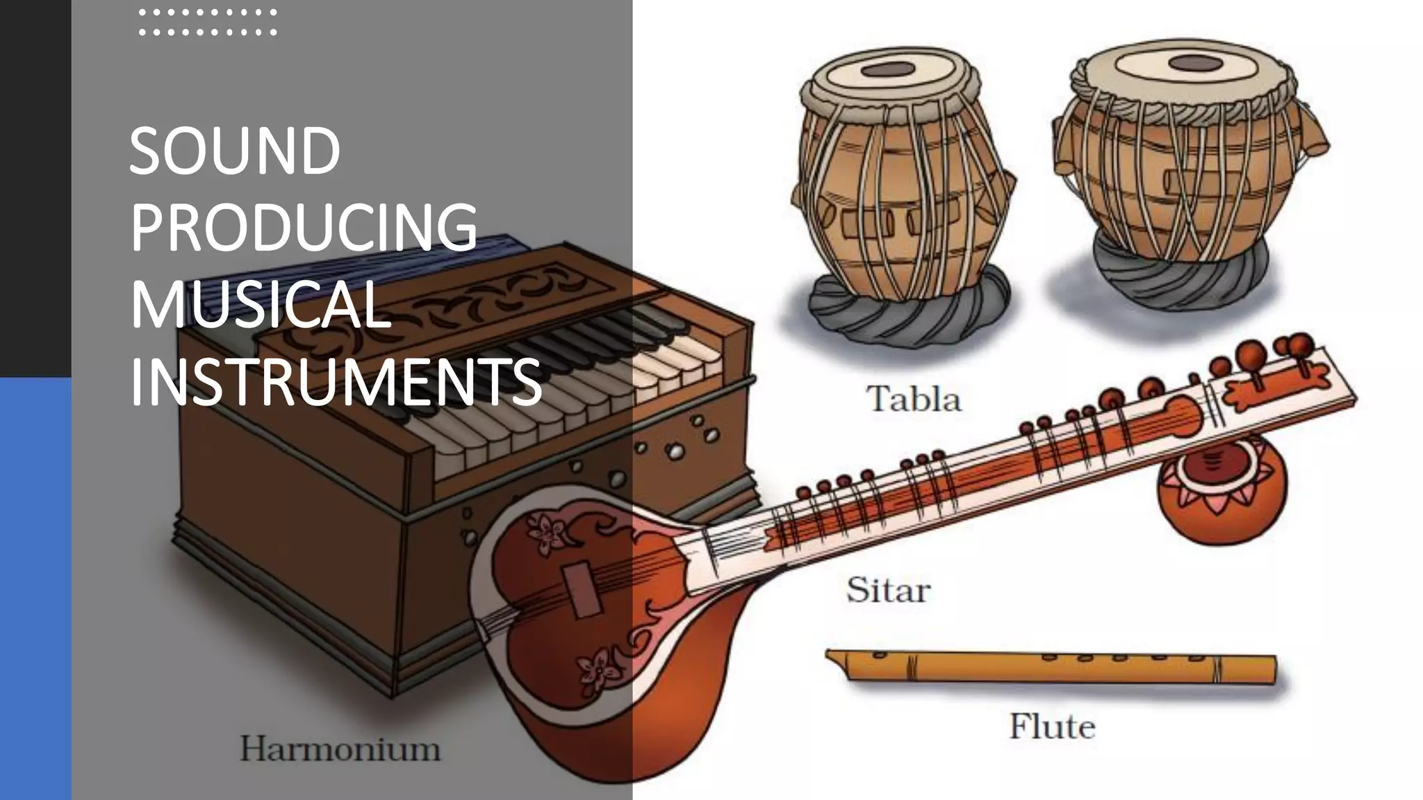 SOUND
PRODUCING
MUSICAL
INSTRUMENTS
 