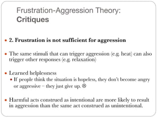 AGGRESSION (Psych 201 - Chapter 13 - Spring 2014) | PDF