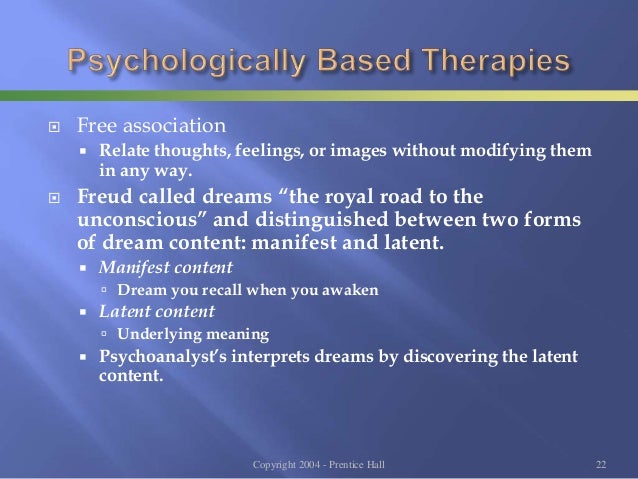 Psychology, Chapter 13 therapy