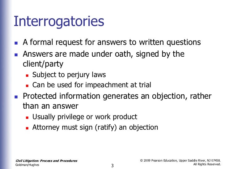 Chapter 13 thirteen interrogatories and requests for production