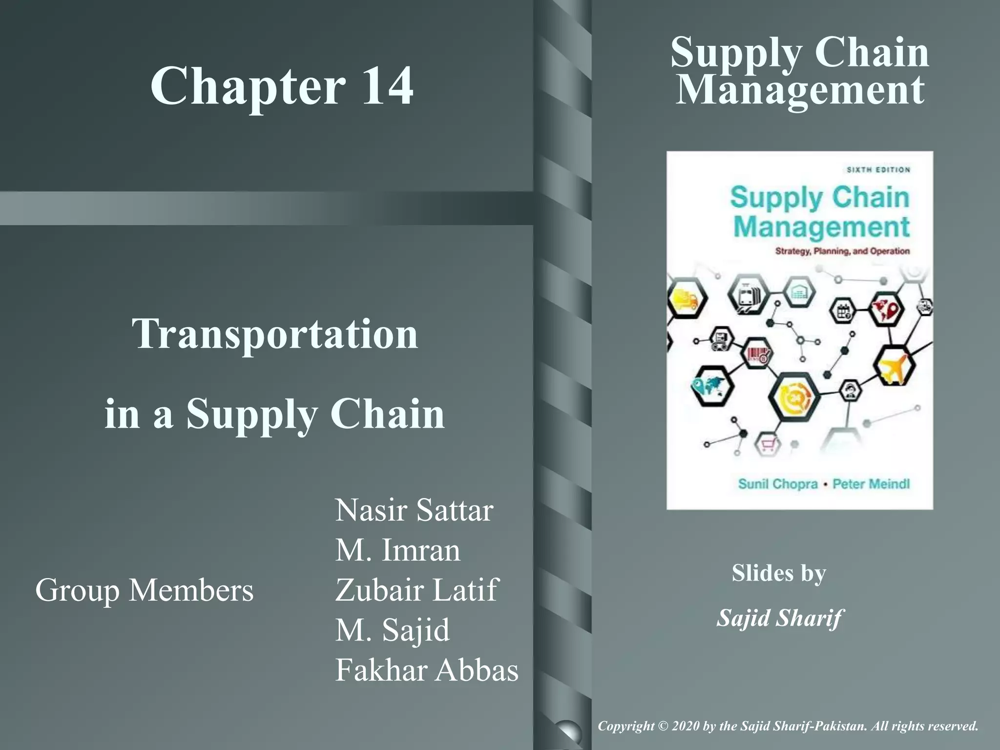 Chapter 13 transportation in a supply chain | PPT