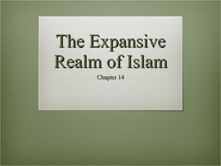 The Expansive Realm of Islam Chapter 14 