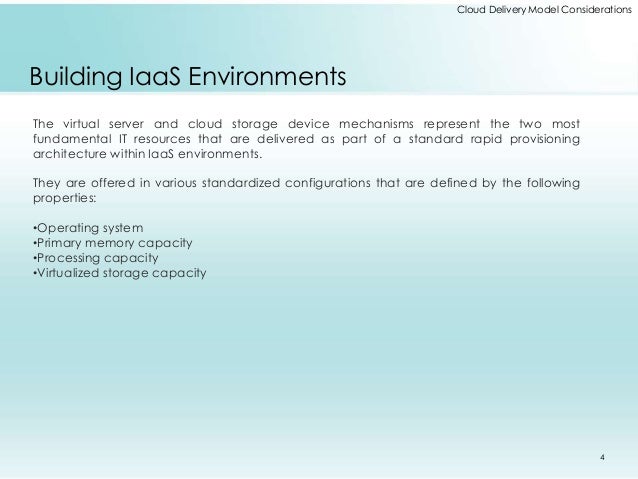 4 delivery models cloud Cloud Model Considerations Delivery