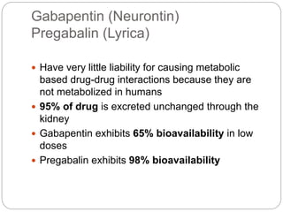 gabapentin metabolized by