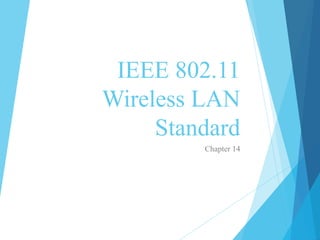 IEEE 802.11
Wireless LAN
Standard
Chapter 14
 