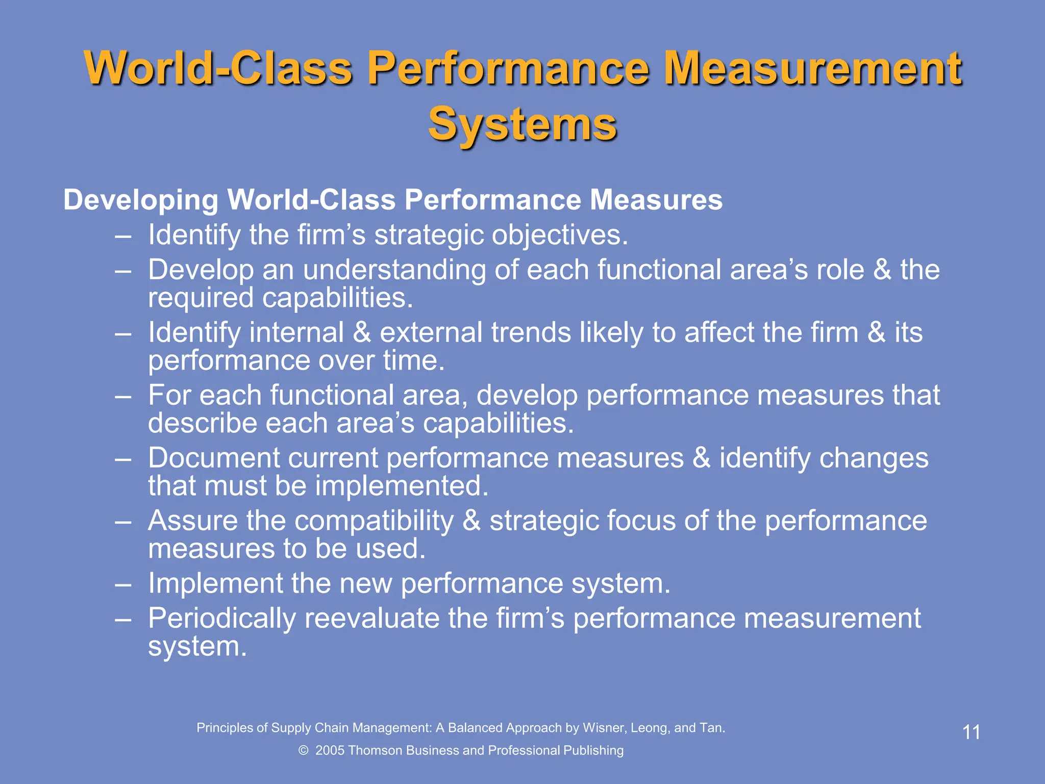 Performance Measurement Supply Chain Management | PPT