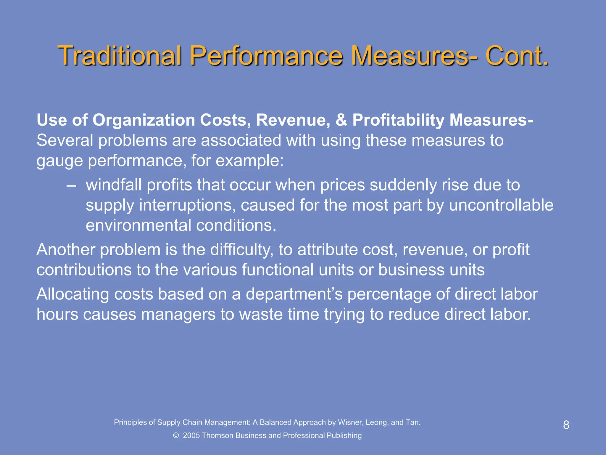 Performance Measurement Supply Chain Management | PPT