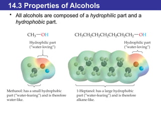 alcohols properties synthesis and reactions | PPTX