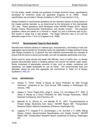 Standard Riprap Bridge Chapter 14 bridge hydraulics | PDF