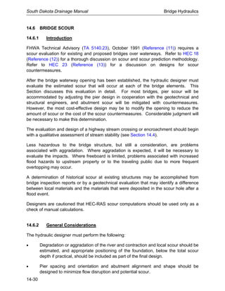 Scour Check Structure Chapter 14 bridge hydraulics | PDF