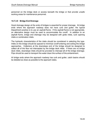 Approach Gutter Bridge Chapter 14 bridge hydraulics | PDF