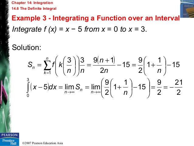 Chapter 14 Integration