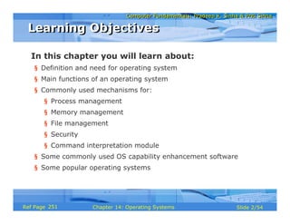 Computer Fundamentals Chapter 14 os | PDF