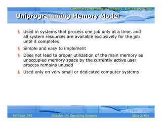 Computer Fundamentals Chapter 14 os | PDF