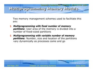 Computer Fundamentals Chapter 14 os | PDF
