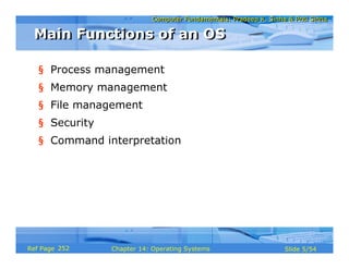 Computer Fundamentals Chapter 14 os | PDF