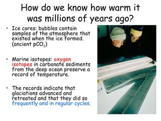 Oxygen isotopes and climate change and past climate studies | PPT
