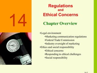 Chapter 14  regulation and ethic concern