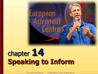 chapter  14  Speaking to Inform 
