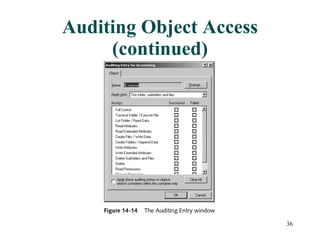 Auditing Object Access (continued) 